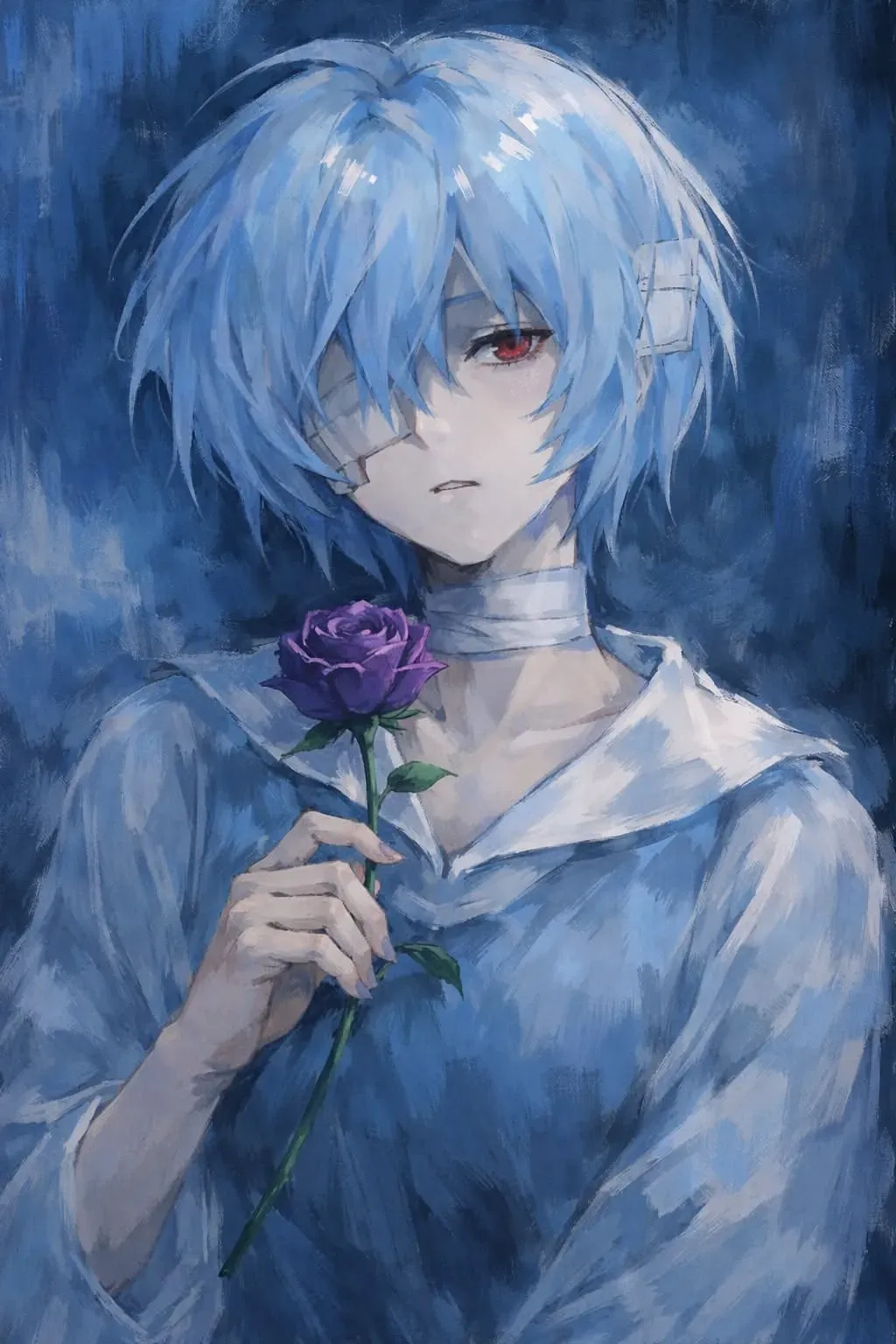 Aesthetic aesthetic rei ayanami pfp