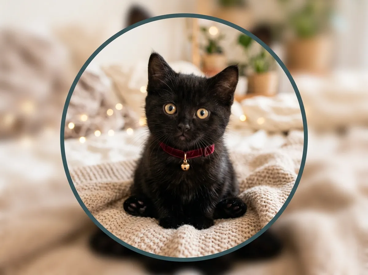 Cute black cat pfp