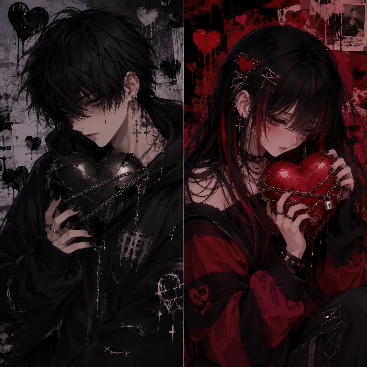 Cute emo pfp boy