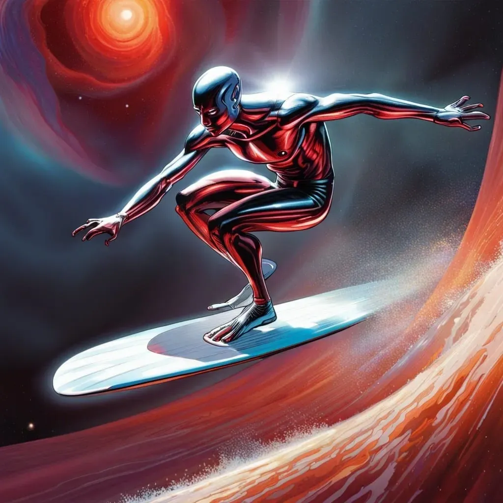 Diamond silver surfer pfp