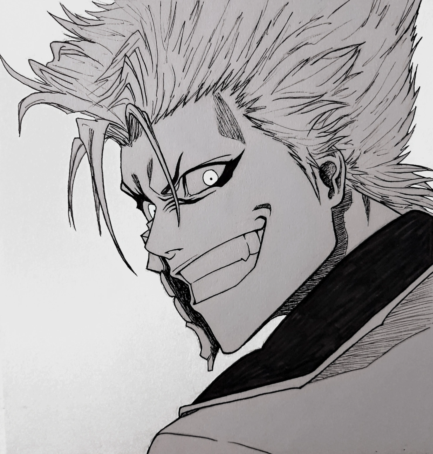 Grimmjow pfp black and white