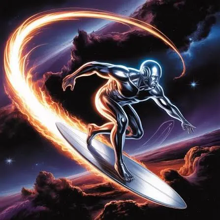 Lacy silver surfer pfp
