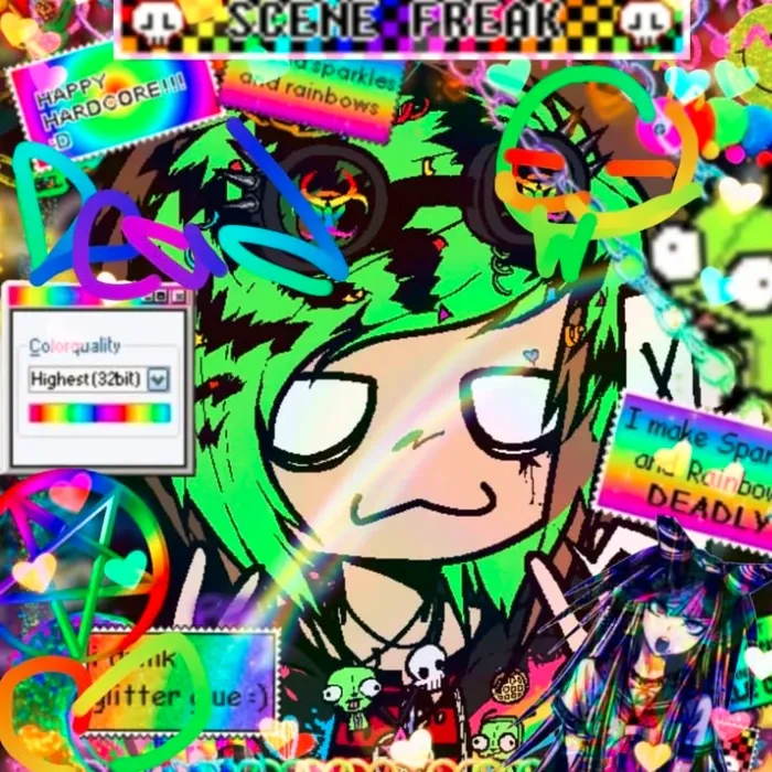 Scene girl aesthetic