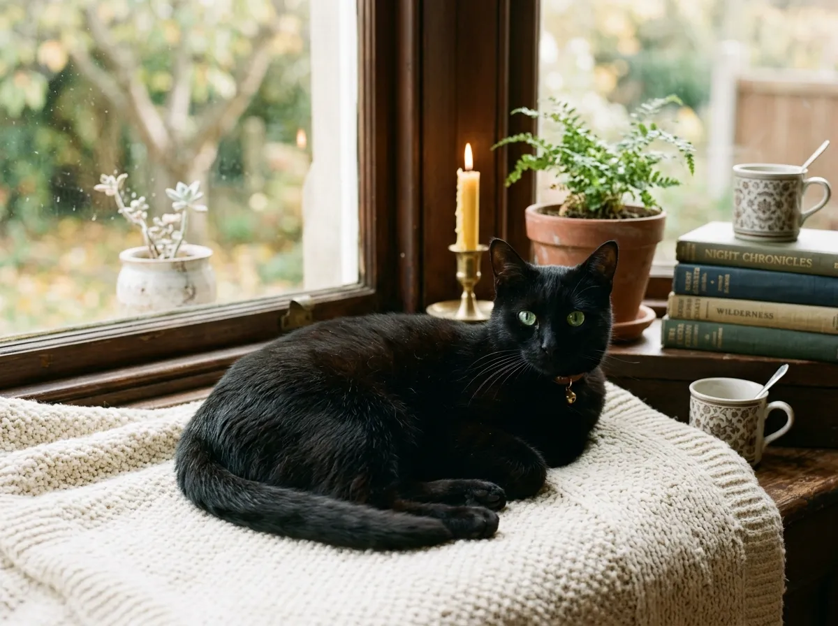 Silly black cat pfp