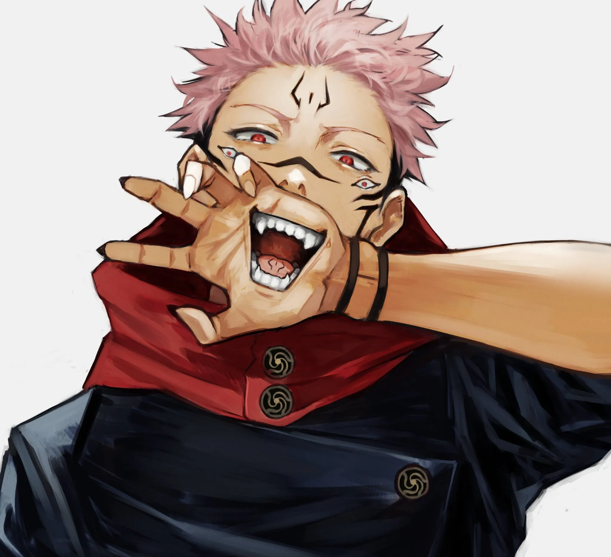 Sukuna pfp black and white